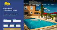Desktop Screenshot of hotel-saintgenies.com