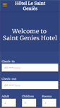 Mobile Screenshot of hotel-saintgenies.com